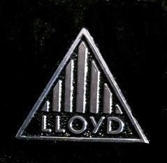 Lloyd auto speld zwart-zilver, Verzenden, Nieuw, Transport, Speldje of Pin