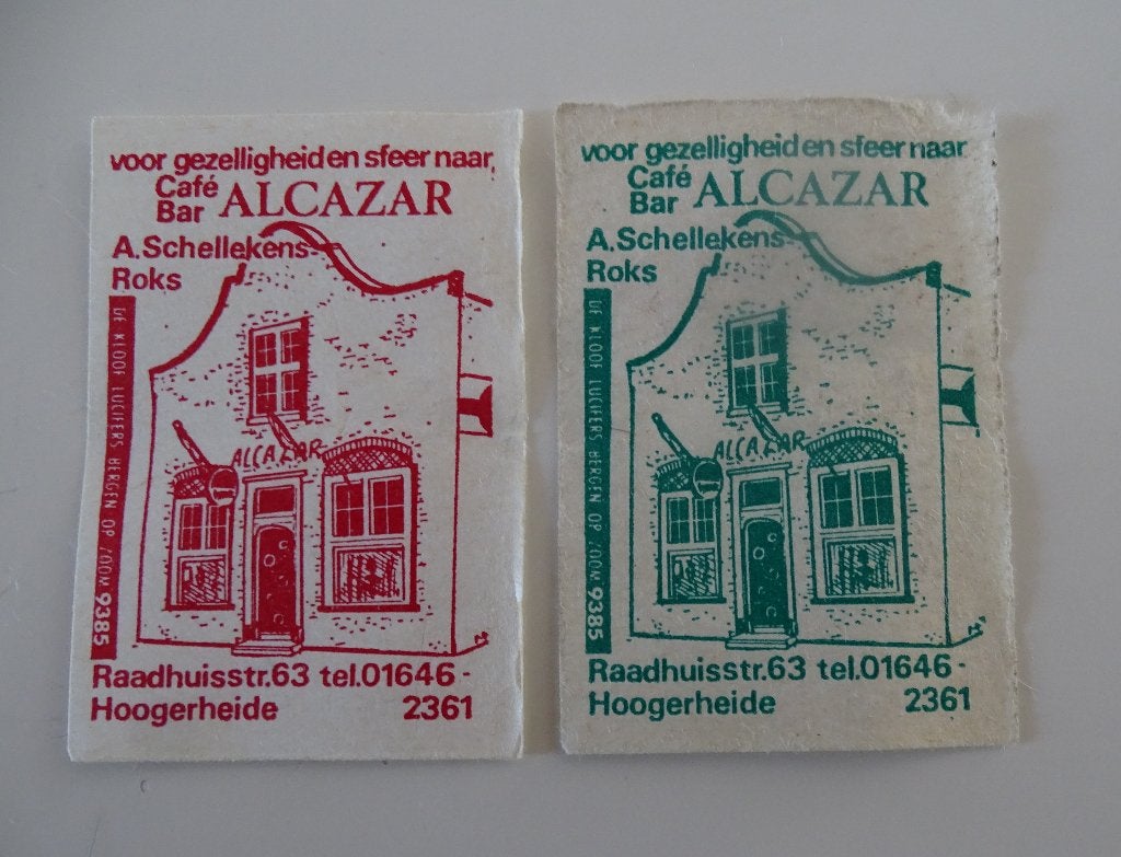 Café   ALCAZAR   Raadhuisstraat   HOOGERHEIDE, Verzenden, Gebruikt, Overige