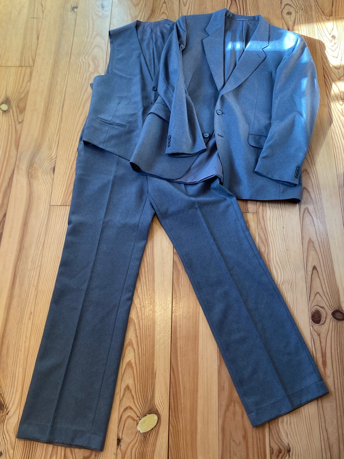 Grijs driedelig pak van Tailor & Dunwood, maat 52, Ophalen of Verzenden, Gedragen, Maat 52/54 (L), Grijs