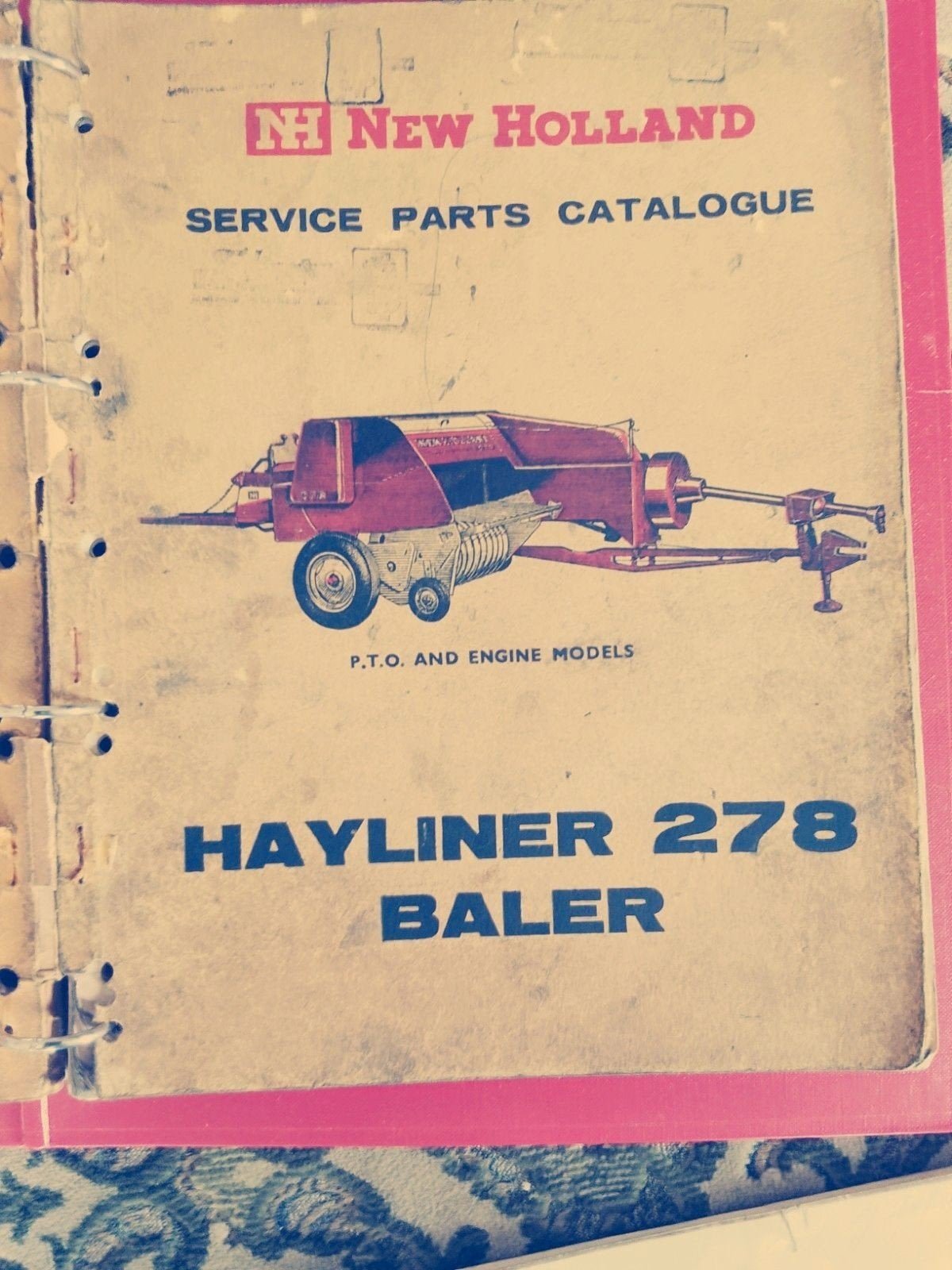 New Holland Hayliner 278 Baler Service Parts Catalogus, Ophalen of Verzenden, Gelezen, Algemeen, New Holland