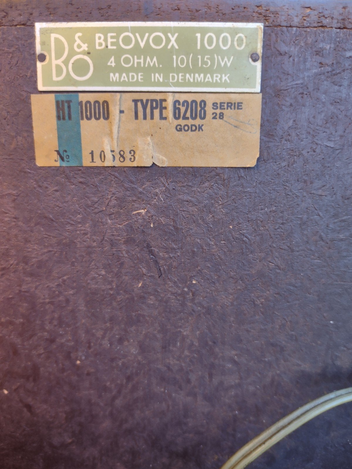 B&O Beovox 1000 Type 6208 Vintage Speaker, Gebruikt, Ophalen of Verzenden, Bang & Olufsen, Minder dan 60 watt