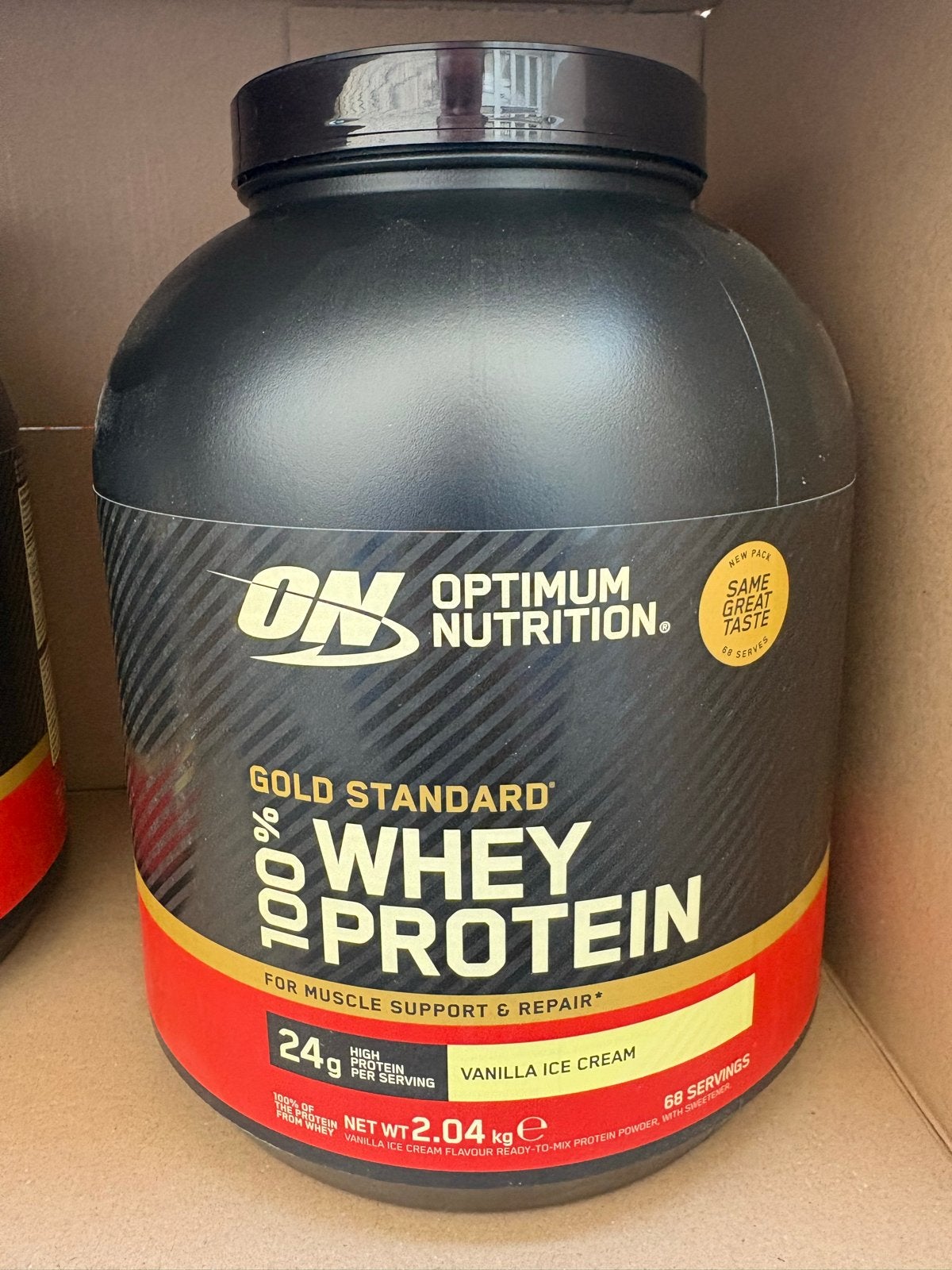 Optimum Nutrition Gold Standard 100% Whey Protein 2.04kg, Ophalen, Nieuw, Poeder of Drank
