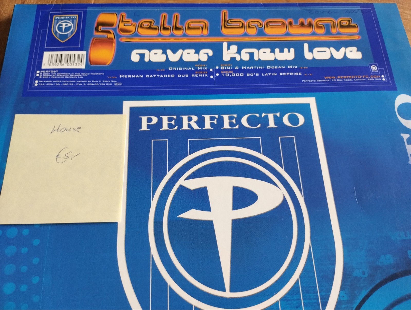 Stella Browne - Never Knew Love (House 12" Vinyl Single), Cd's en Dvd's, Cd's | Dance en House, Ophalen of Verzenden, Gebruikt