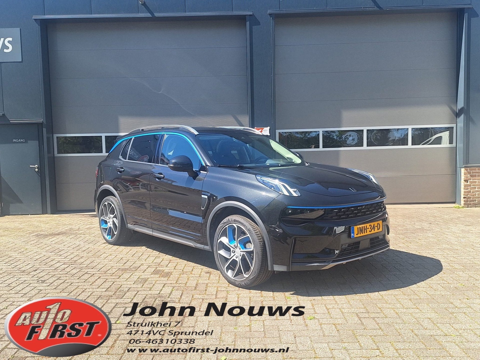 Lynk & Co 01 1.5, Auto's, Euro 6, Leder en Stof, Zwart, Plug-in hybride
