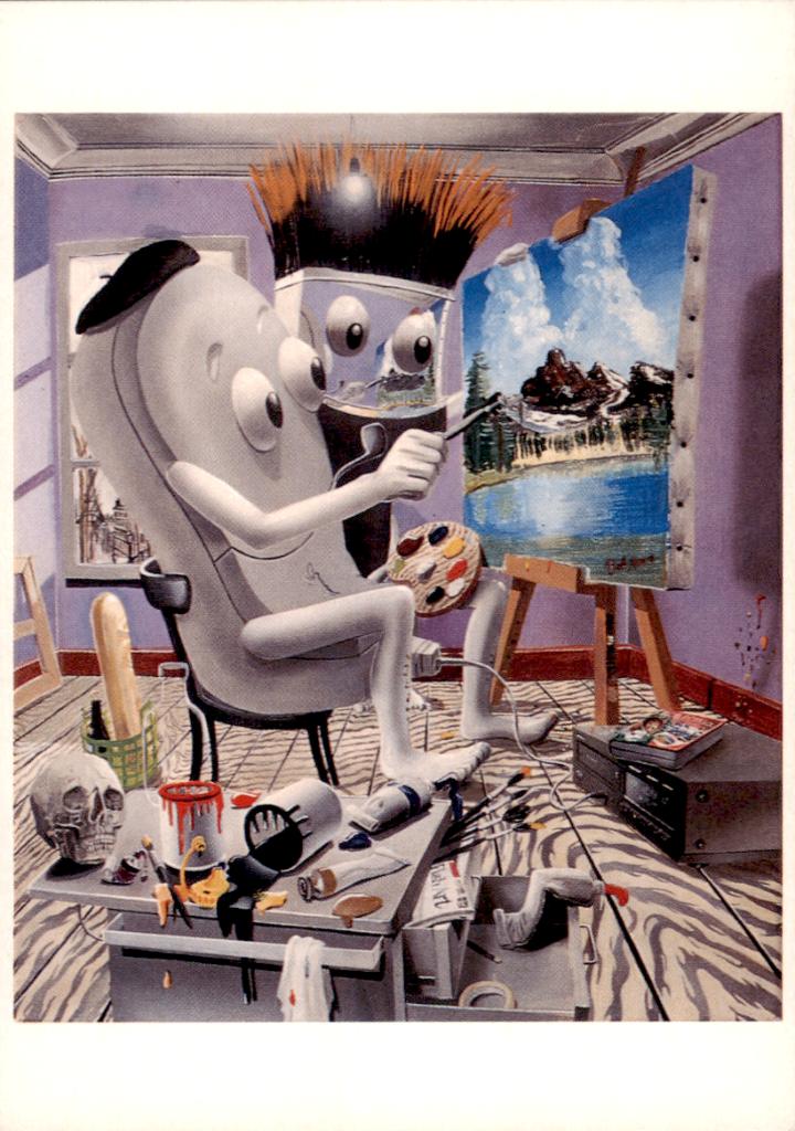 Art lesson with Bob (Ross) Mouse, Paul Smit, Verzenden, 1980 tot heden, Ongelopen, Overige thema's