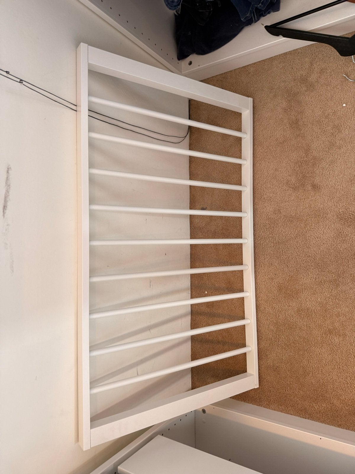 IKEA KOMPLEMENT Uittrekbare Broekhanger Wit 100x58 cm, Ophalen, 50 tot 100 cm, Zo goed als nieuw, Minder dan 100 cm