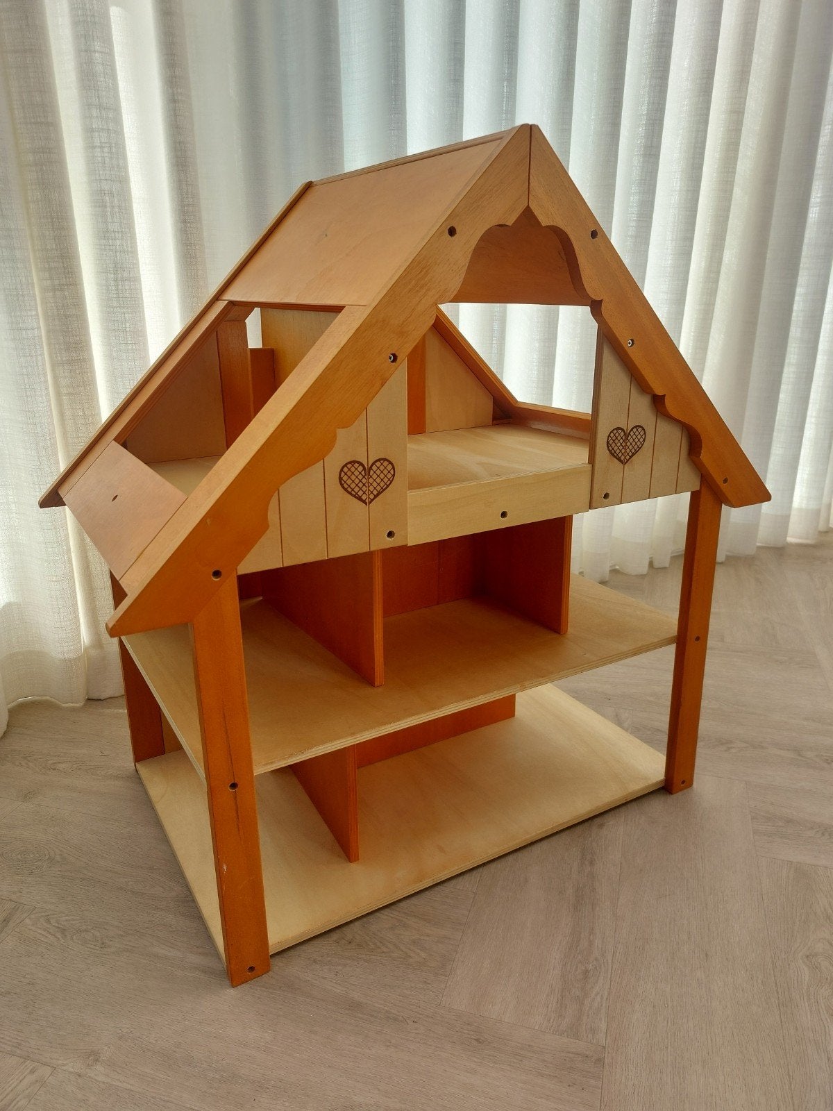 Prachtig groot houten poppenhuis, Ophalen of Verzenden, Gebruikt, Poppenhuis