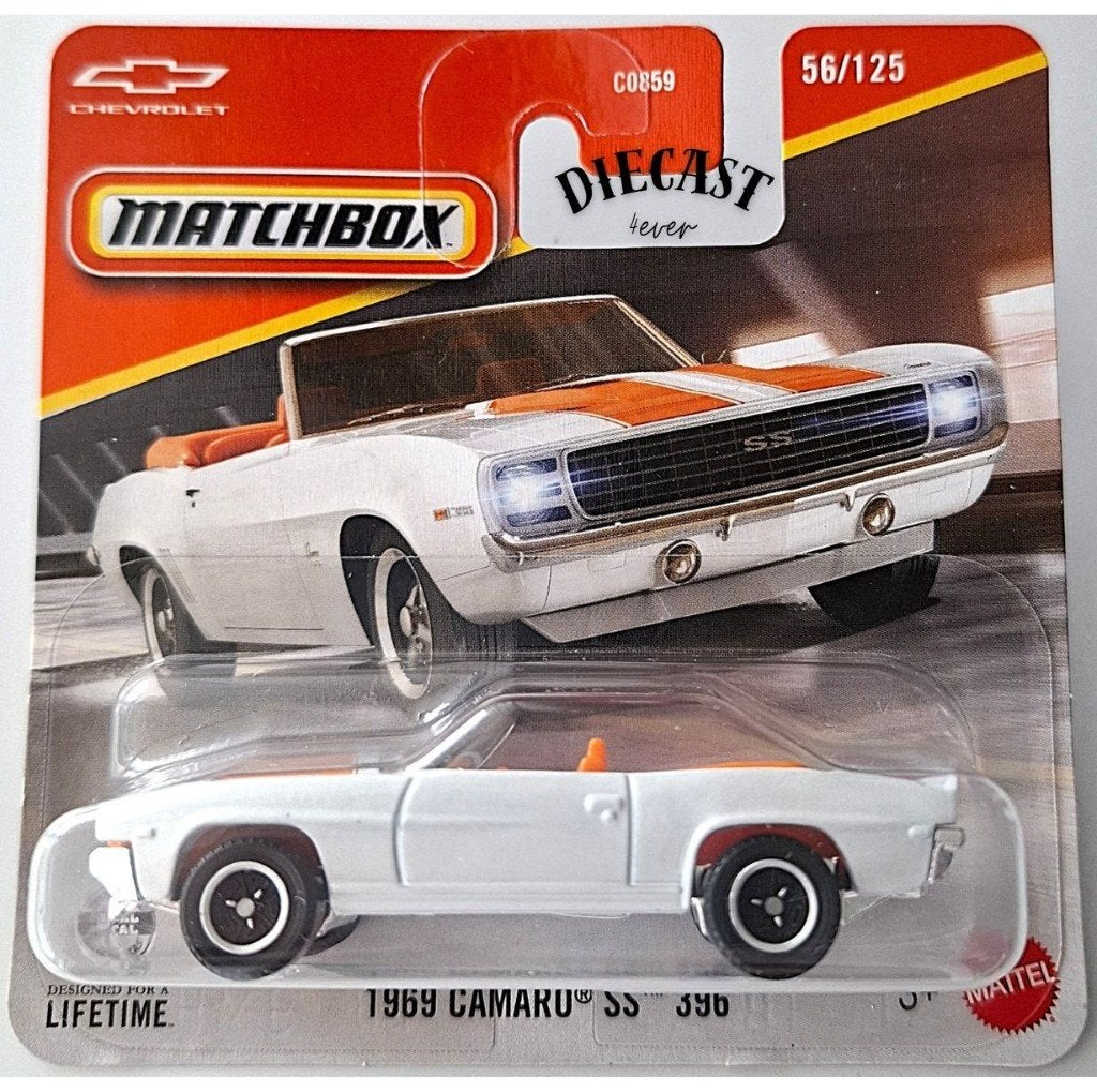 Matchbox 1969 Camaro SS 396, wit, Ophalen, Nieuw, Auto