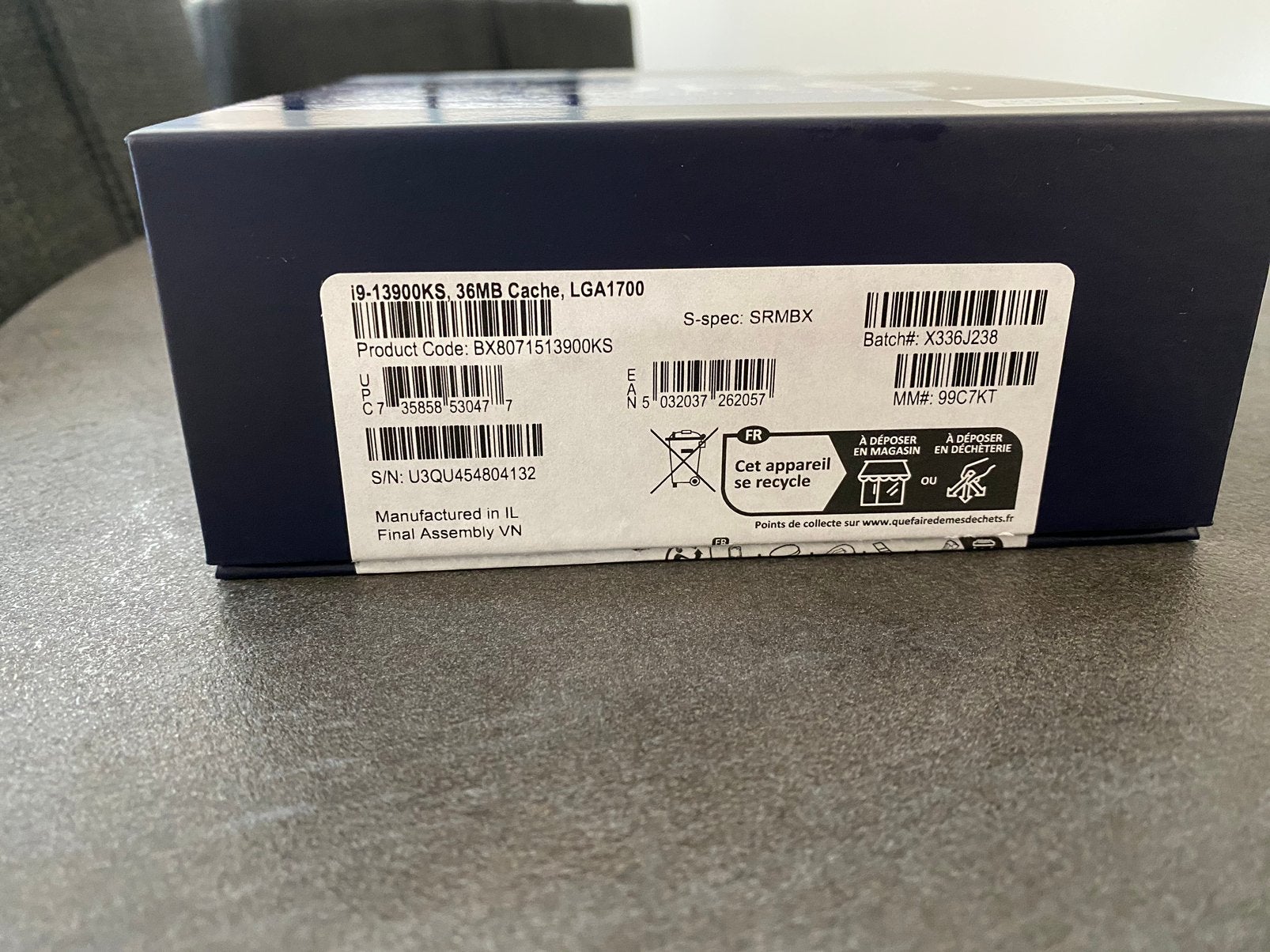 Intel Core i9-13900KS Special Edition CPU -LGA1700 -Topstaat, Computers en Software, Ophalen, LGA1700, Intel Core i9, 32-core