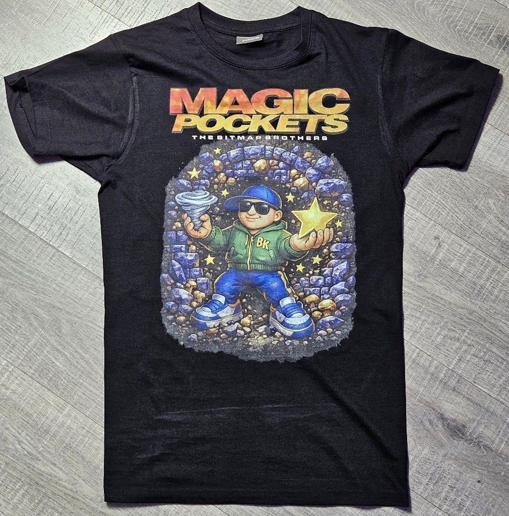Amiga 500 Game Magic Pockets The Bitmap Brothers T-Shirt XS, Computers en Software, Verzenden