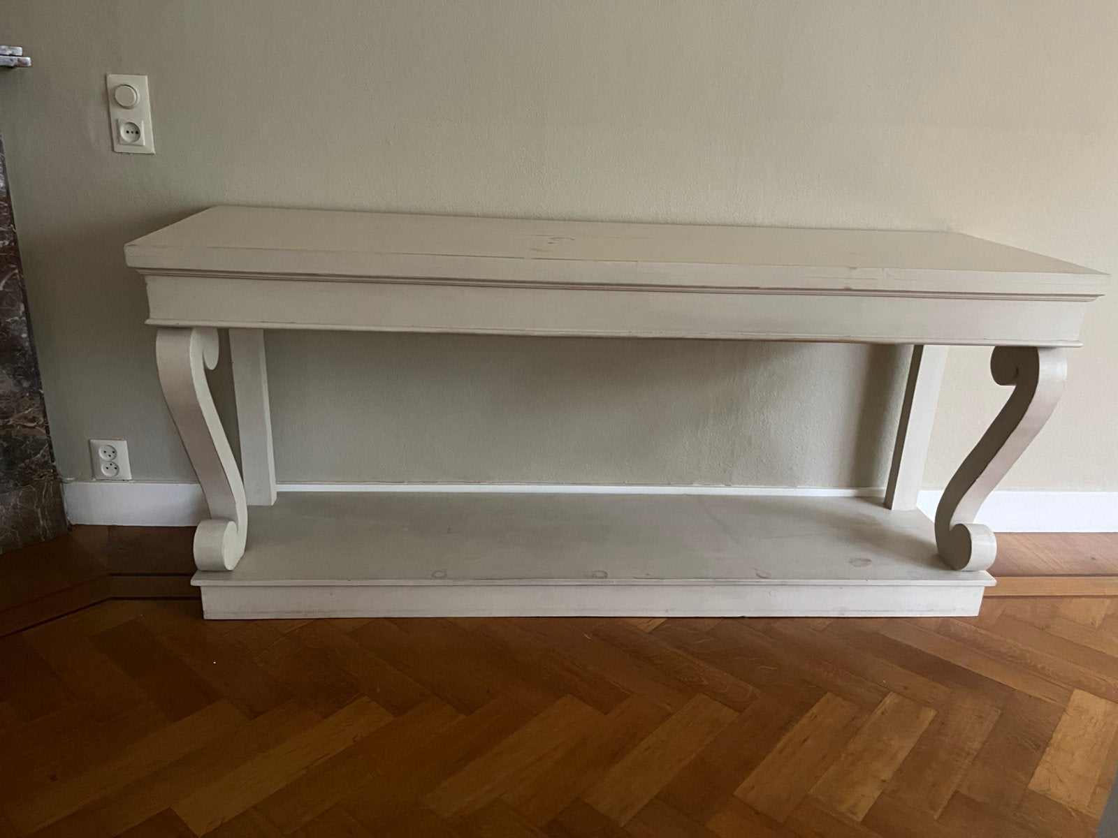 Sidetable, Ophalen, Klassiek, optisch gebruikte indruk door vlekken en kale randen, Zo goed als nieuw, 150 tot 200 cm