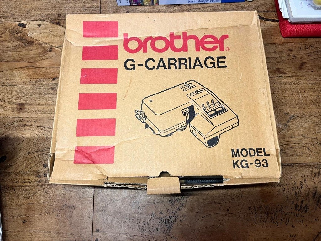 Brother G-Carriage Model KG-93, Hobby en Vrije tijd, Ophalen, Gebruikt, Breien, Machine