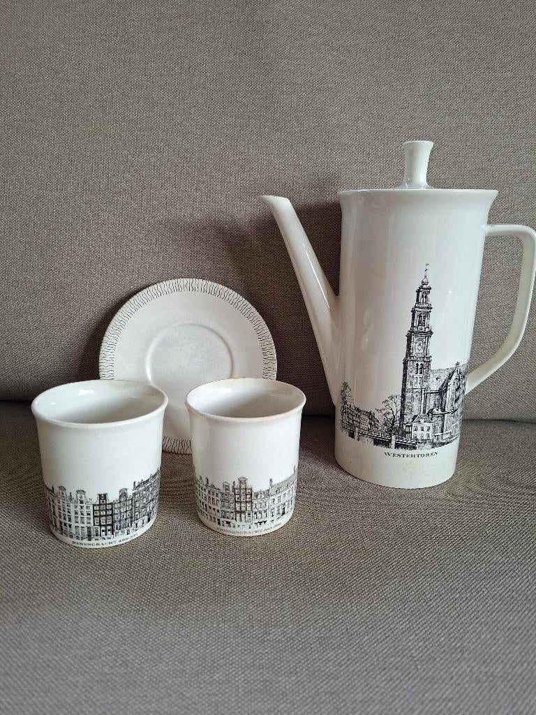 Servies Amsterdamse grachten, Gebruikt, Overige typen, Ophalen of Verzenden, Overige stijlen