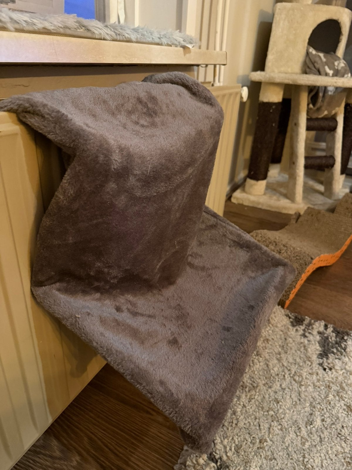 Kattenmand verwarming, Dieren en Toebehoren, Kattenmanden, Ophalen of Verzenden, Zo goed als nieuw, Pluche