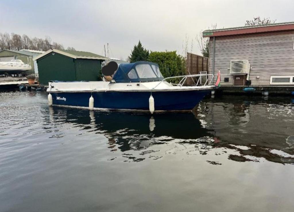 Windy polyester sloep en houten spiegel sloep, Watersport en Boten, Motorboten en Motorjachten, Ophalen, Overige merken, Gebruikt