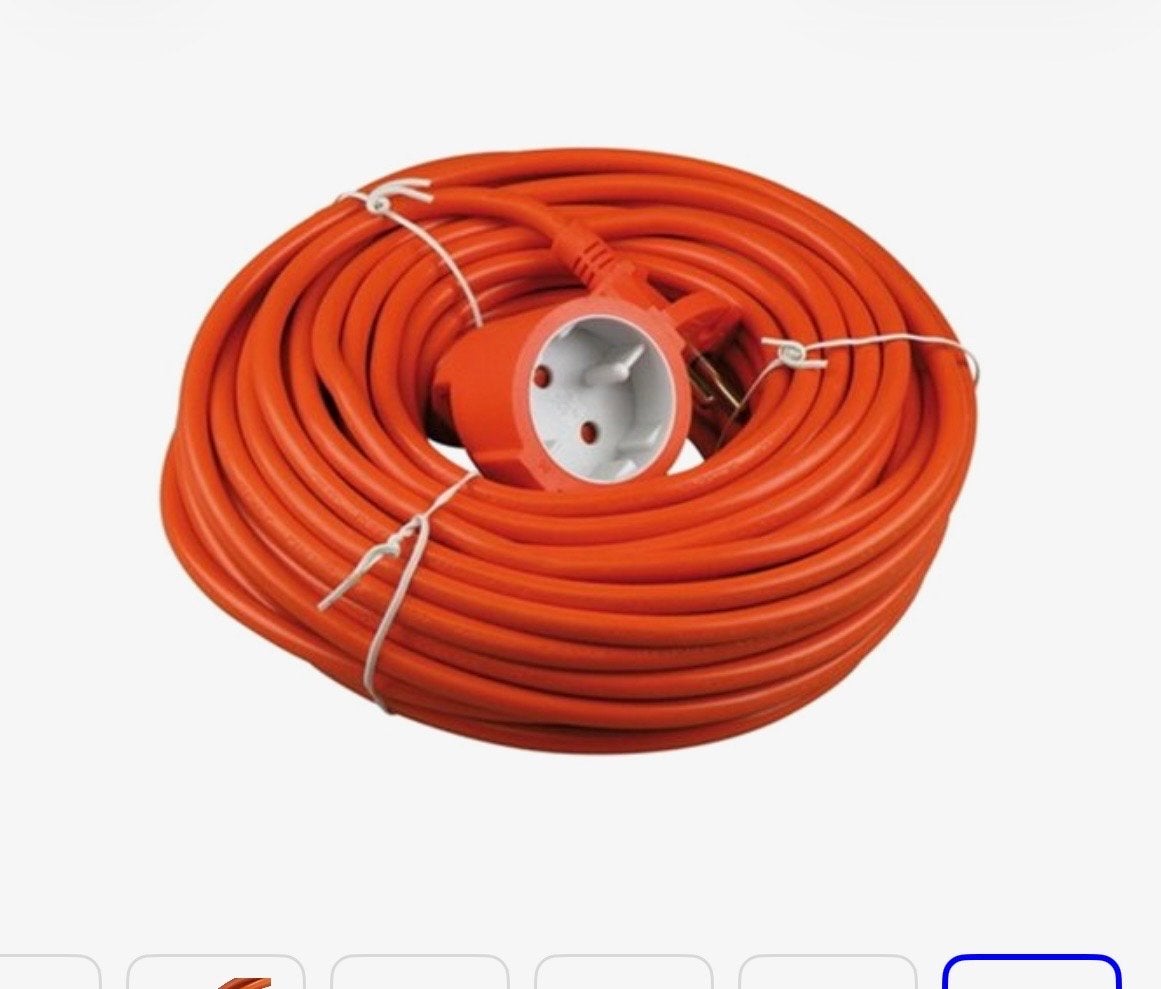 Tuinverlengkabel Oranje, 20 meter (2-aderig), Ophalen, Nieuw, Overige merken, Kabel of Snoer