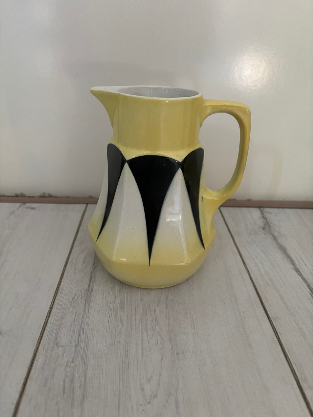 Vintage Art Deco / Bauhaus Schenkkan – Spritzdekor, Ophalen of Verzenden