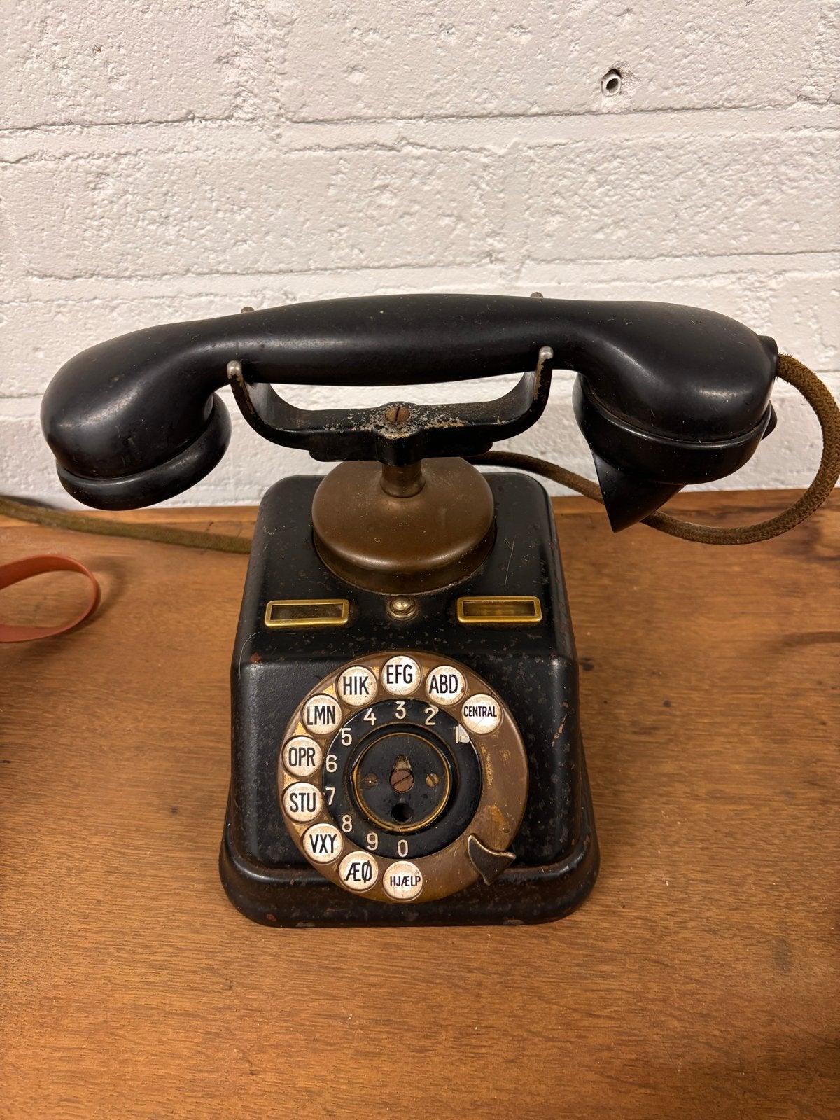 Vintage Telefoon met Draaischijf - Antiek Model, Antiek en Kunst, Ophalen of Verzenden