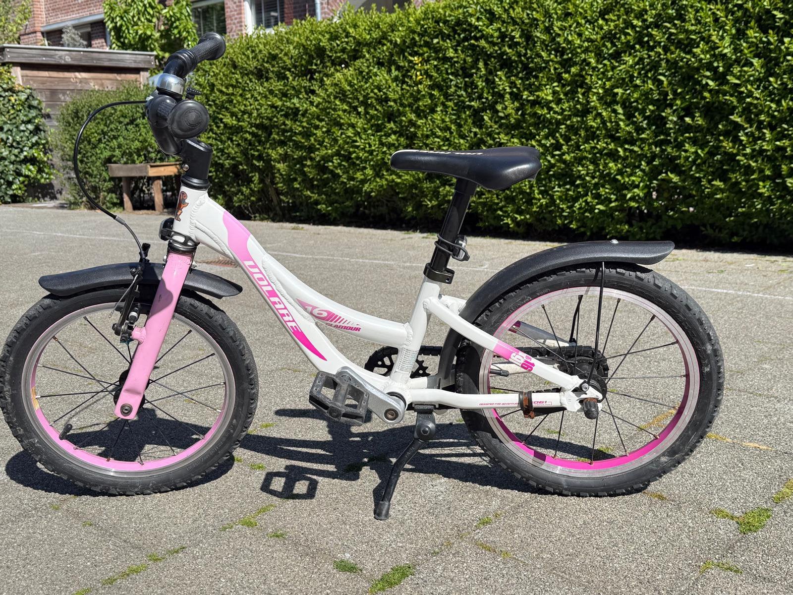 16 inch Volare kinderfiets, Fietsen en Brommers, Ophalen, Gebruikt, Handrem, Schijfrem