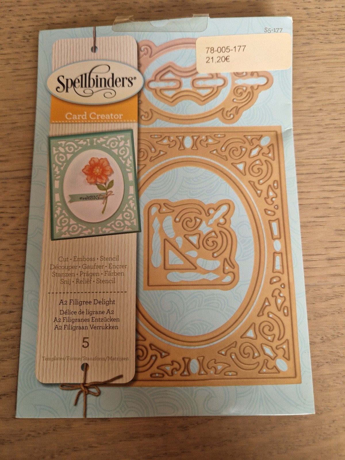 Spellbinders Card Creator A2 Filigree Delight Stansmallen, Ophalen of Verzenden, Nieuw