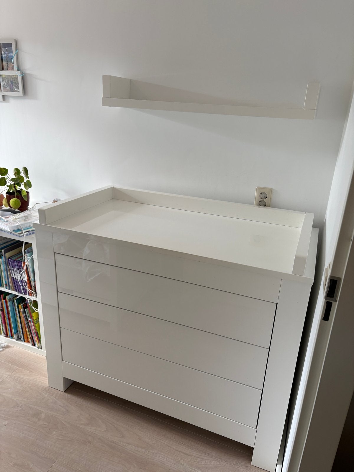 Kidsmill commode Alaska incl. plank - hoogglas wit, Ophalen, 50 tot 70 cm, Zo goed als nieuw, 75 tot 100 cm
