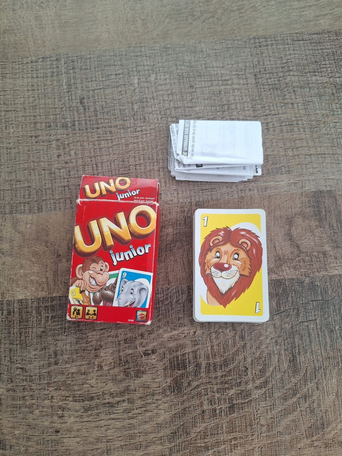 UNO Junior kaartspel - Leuk voor jonge kinderen, Hobby en Vrije tijd, Een of twee spelers, Ophalen of Verzenden, Gebruikt, Mattel