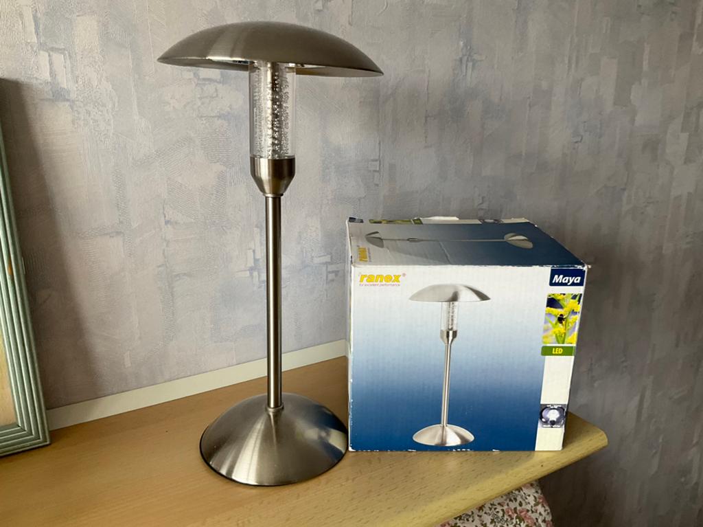 Kampeerlamp Ranex led van geborsteld staal., Ophalen of Verzenden, Nieuw