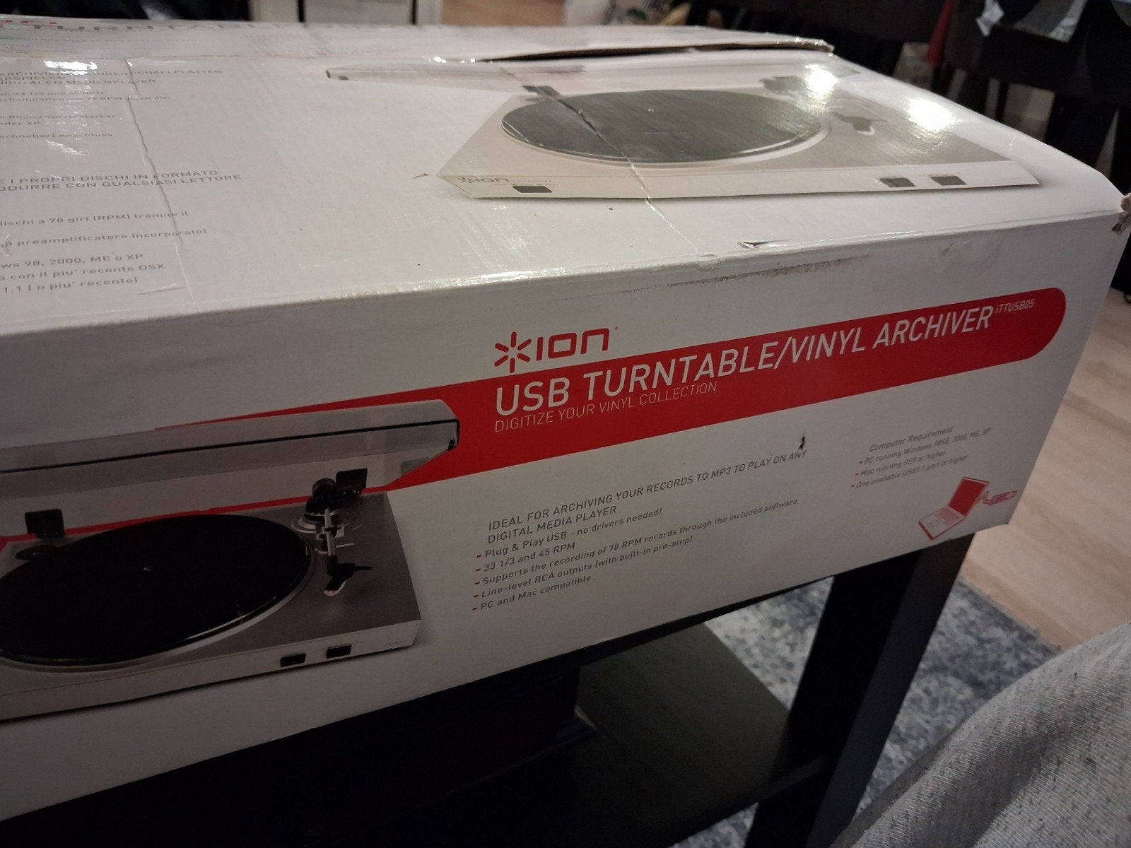 ION USB Platenspeler / Vinyl Archiver (ITTUSB05), Overige merken, Nieuw, Ophalen of Verzenden, USB-aansluiting