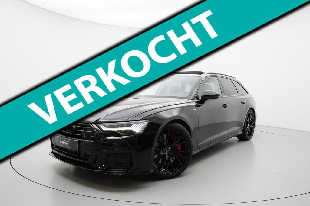 Audi A6 Avant 55 TFSI e quattro 3x S LINE PANO VIRTUAL CAM, Automaat, 14 kWh, Gebruikt, Zwart