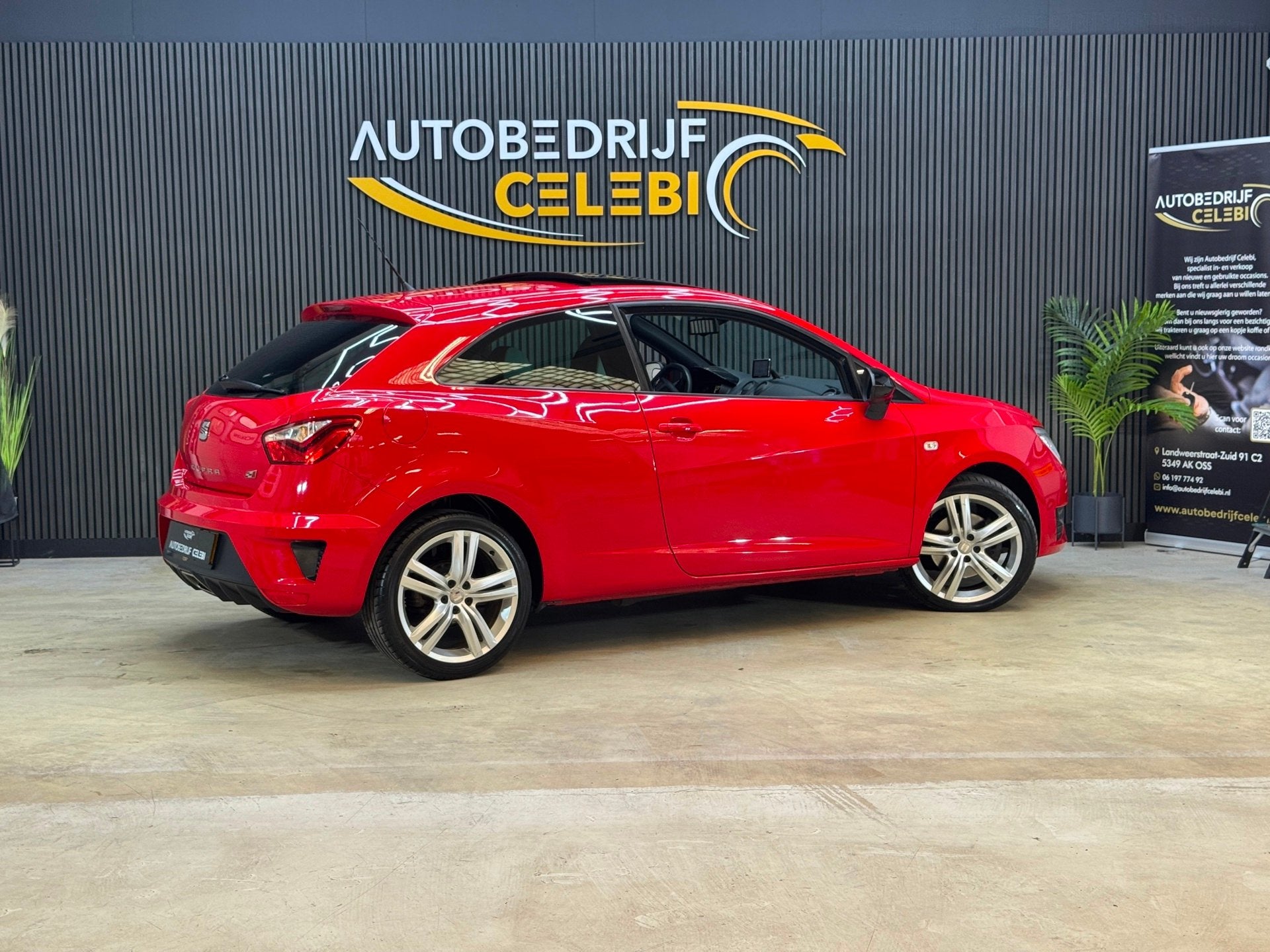 Seat Ibiza SC 1.4 TSI Cupra 2013 ROOD PANO|AUTO|CLIMA|STOELV, Auto's, Gebruikt, Zwart, 4 cilinders, Alcantara