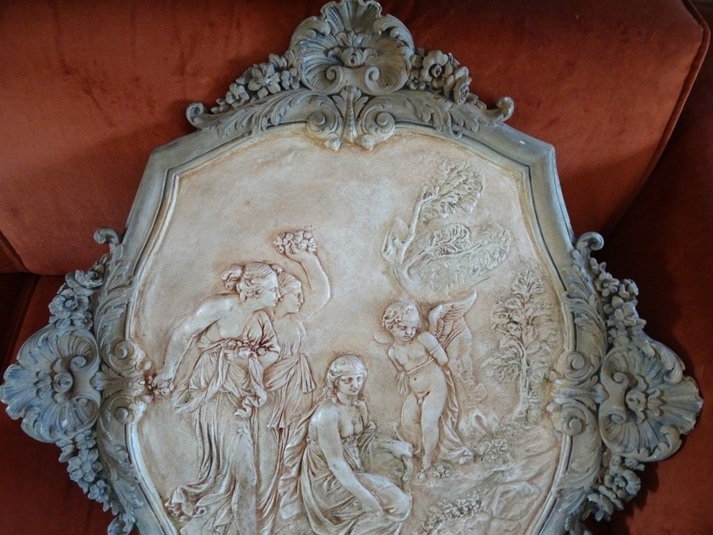 Antiek wandpaneel Sint Sebastiaan 87cm Bezorging mogelijk, Ophalen