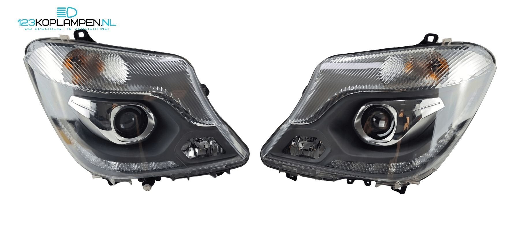 Mercedes Sprinter W906 Facelift Bi Xenon Led koplamp links r, Auto-onderdelen, Gebruikt, -, Ophalen of Verzenden, -