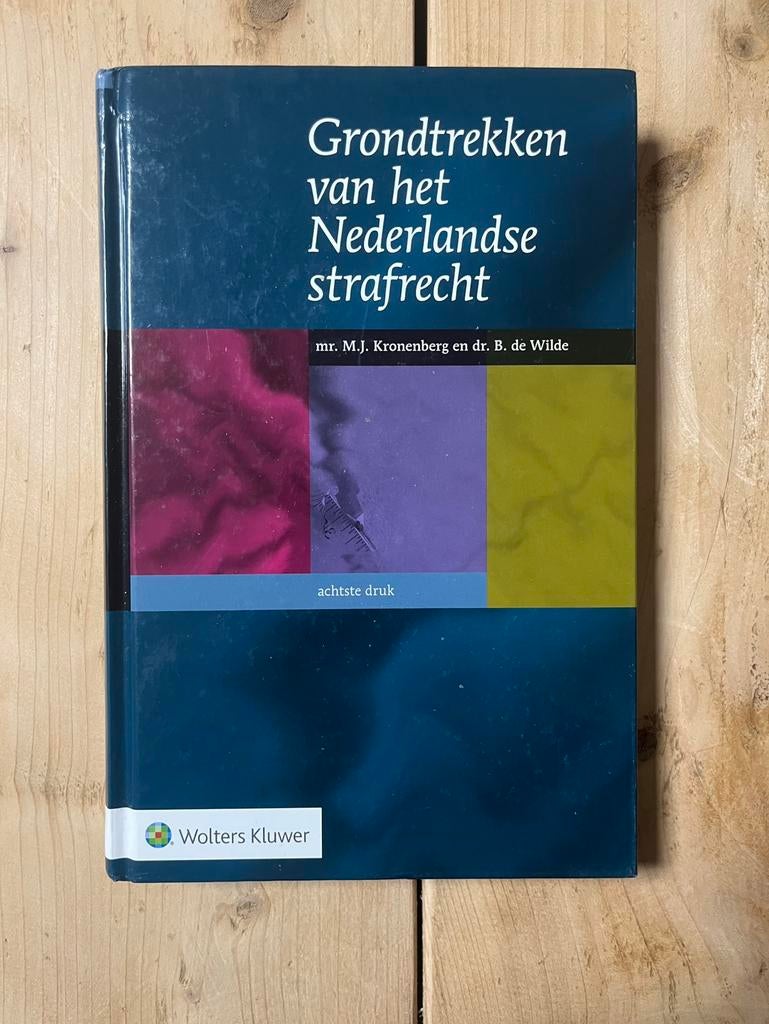 Grondtrekken van het Nederlandse Strafrecht 8e druk, Boeken, Studieboeken en Cursussen, Ophalen of Verzenden, Alpha, Zo goed als nieuw