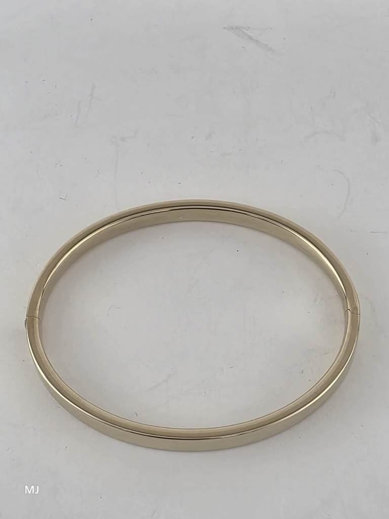 Gouden slavenarmband, vlak                               G16, Gebruikt, ., Ophalen of Verzenden, .