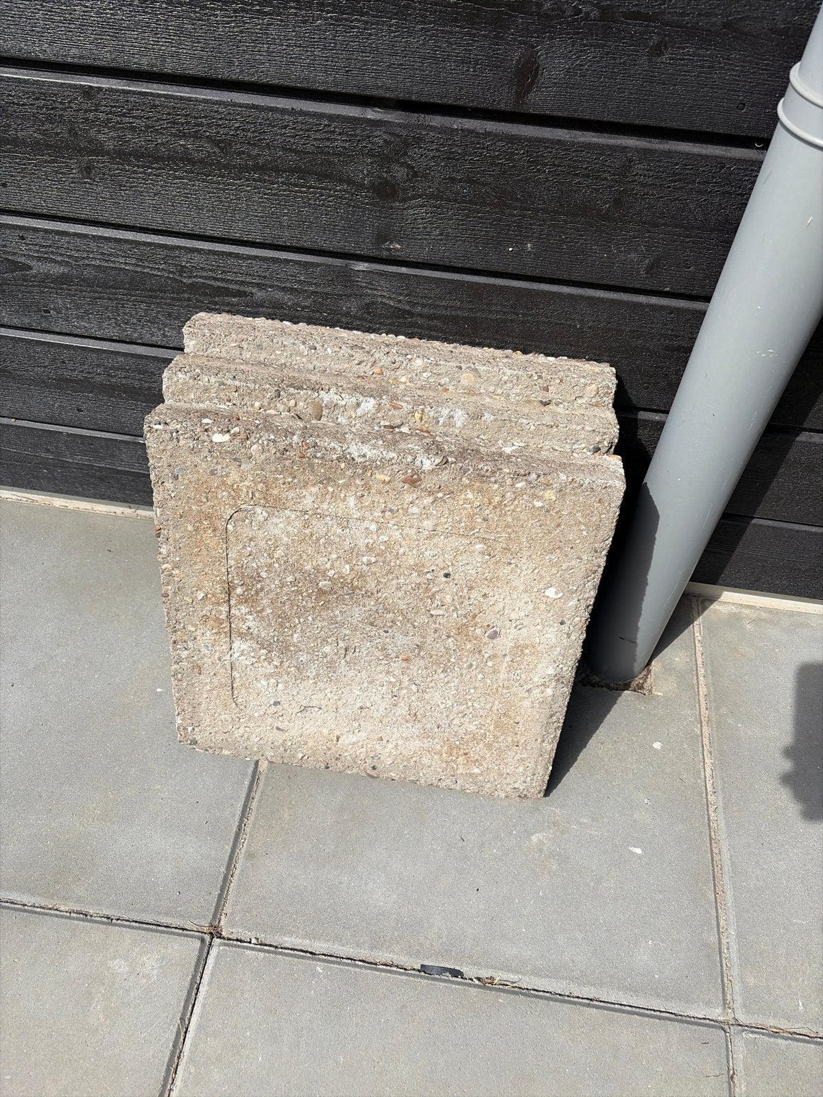 Gebruikte betontegels 50x50 cm (6 stuks), Tuin en Terras, Tegels en Klinkers, Ophalen, Gebruikt, Minder dan 5 m², Beton