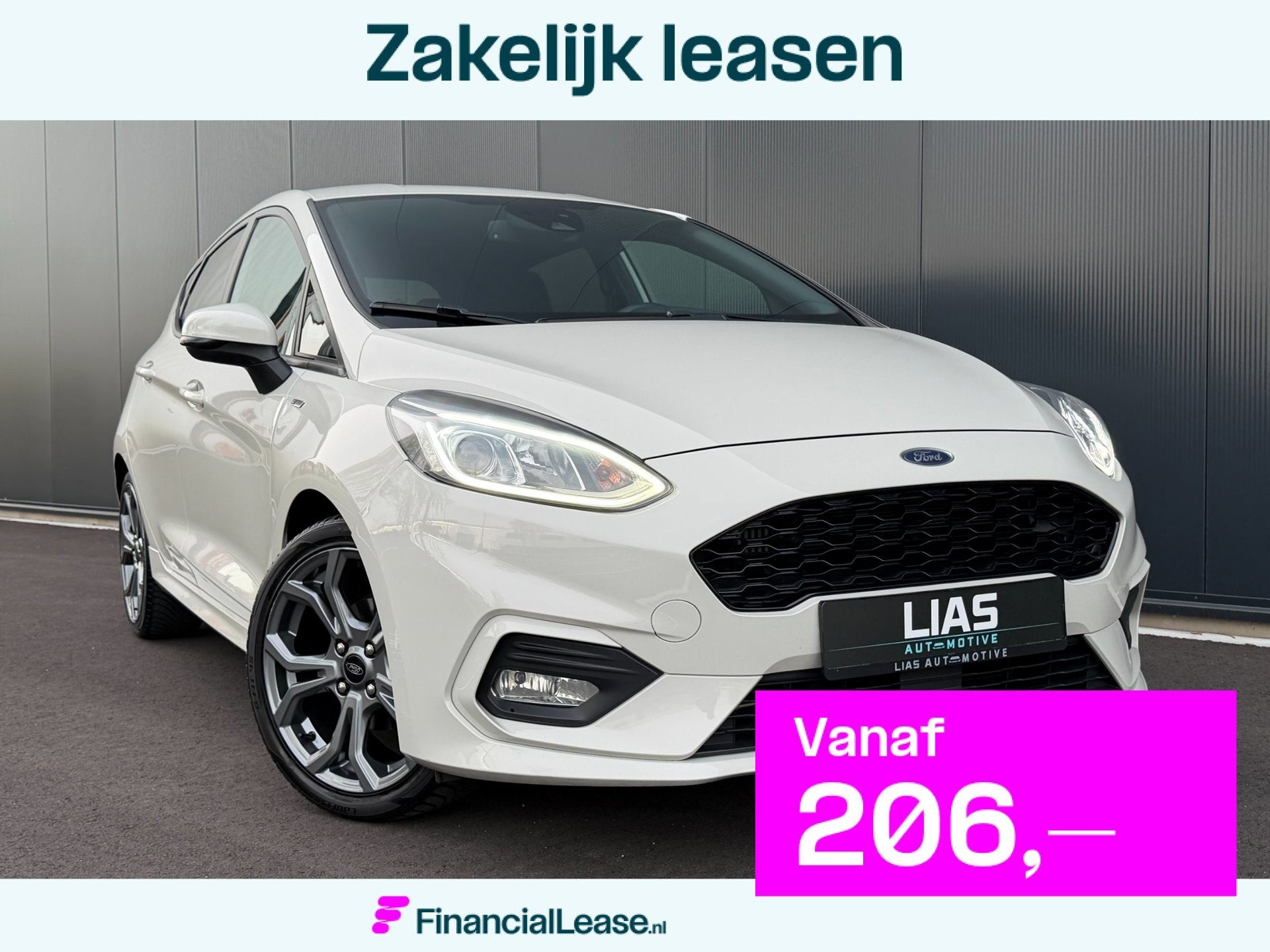 Ford Fiesta 1.0 ST Line Metropolis white 2020 full options |, Voorwielaandrijving, Dealer onderhouden, Stof, Zwart