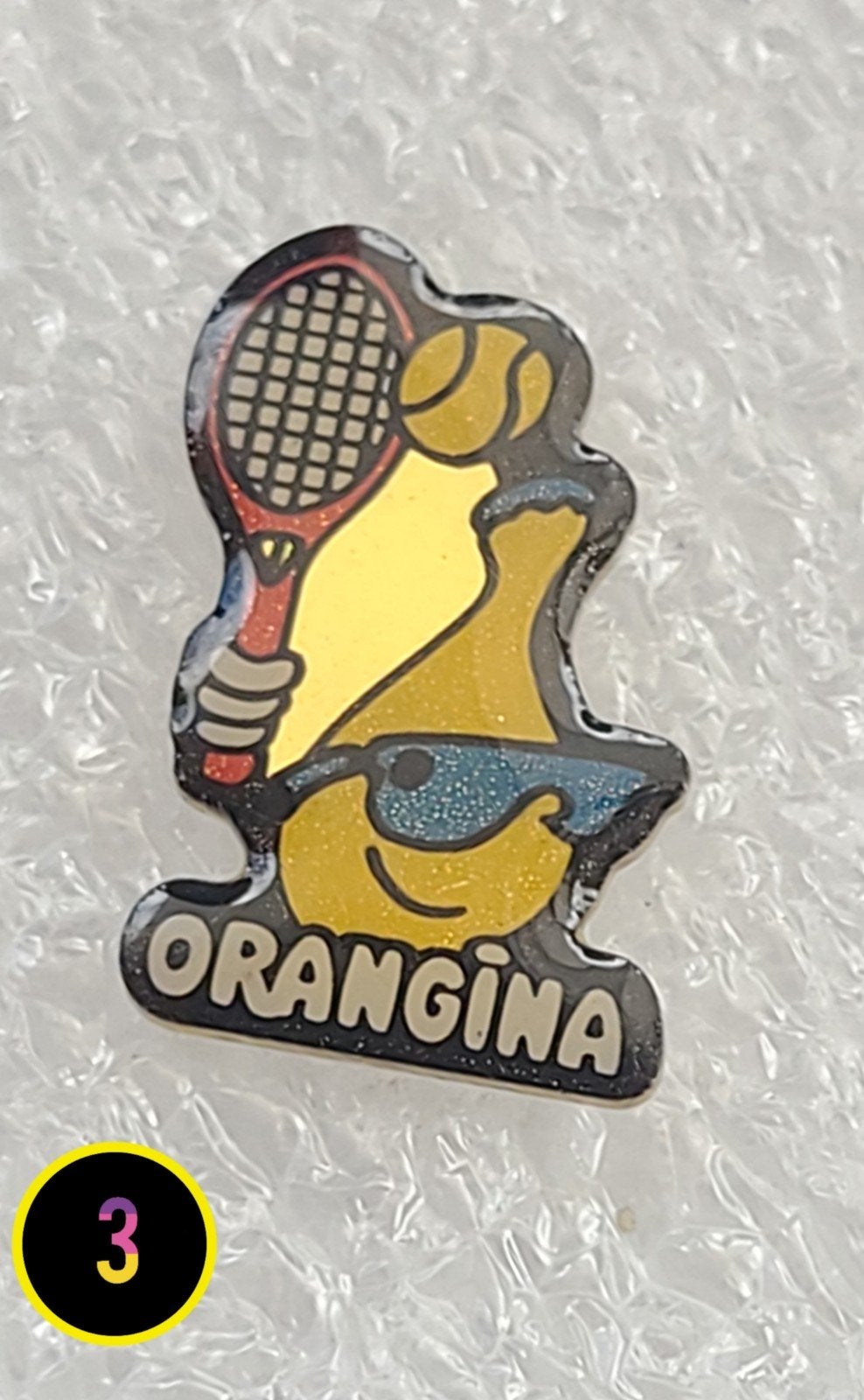Orangina Tennis Pin - Vintage Collectible, Verzamelen, Verzenden