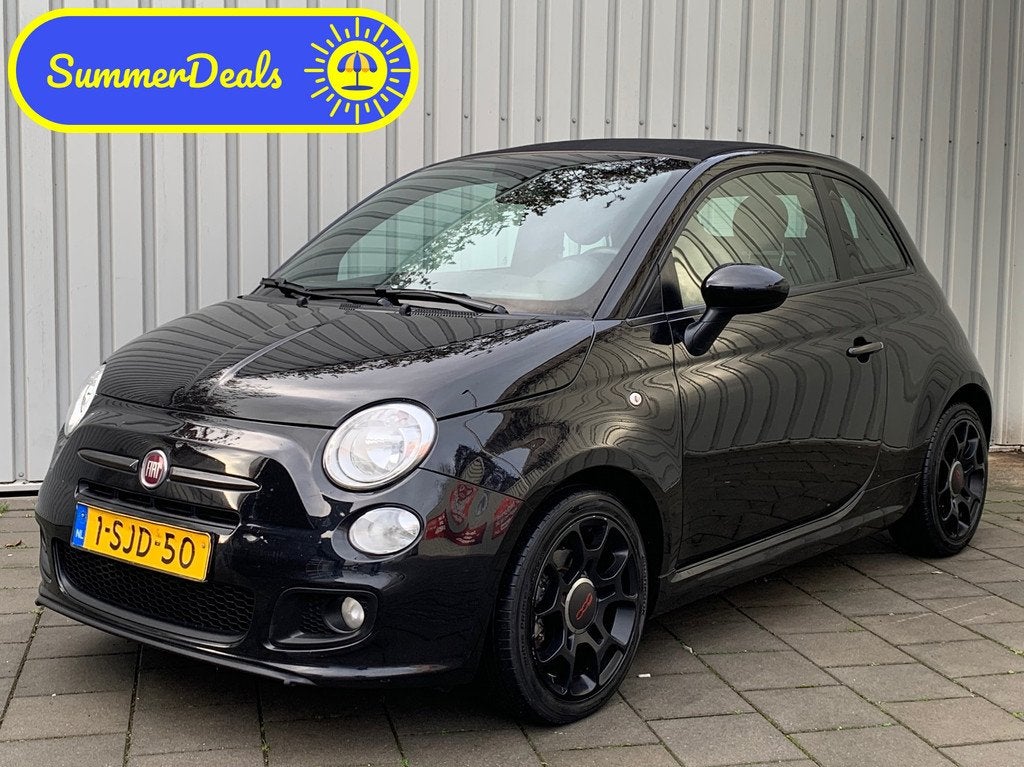 Fiat 500 C 0.9 TwinAir Rock|Cabrio|Airco|Leder|, Auto's, Fiat, Euro 5, 86 pk, Gebruikt, Cabriolet