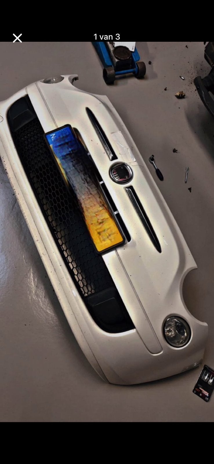 Fiat 500 orginele voorbumper met schade kleurcode 268, Ophalen of Verzenden, Fiat