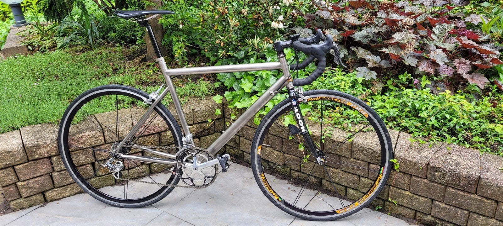 Airborne Zeppelin titanium racefiets, 28 inch, Gebruikt, Velgrem, 15 tot 20 versnellingen