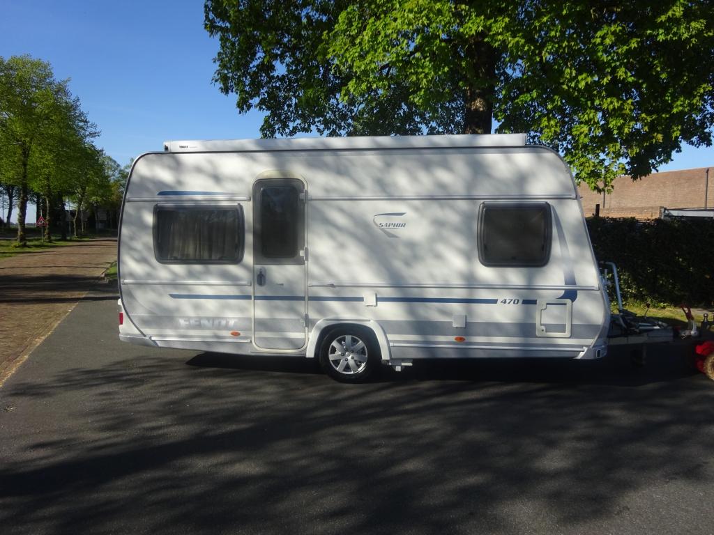 Fendt Saphir 470 Vaste Luifel + Mover, Caravans en Kamperen, Rondzit, Schokbreker, Bedrijf, Overige typen