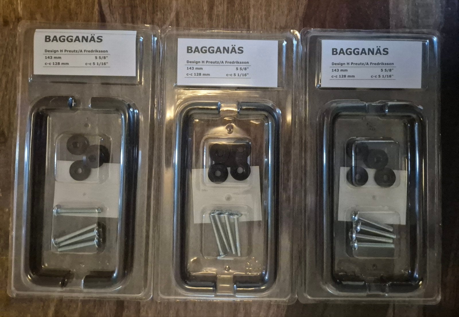IKEA BAGGANÄS Handgrepen - 3 stuks, nieuw in verpakking, Ophalen of Verzenden, Nieuw, Overige materialen, Overige typen