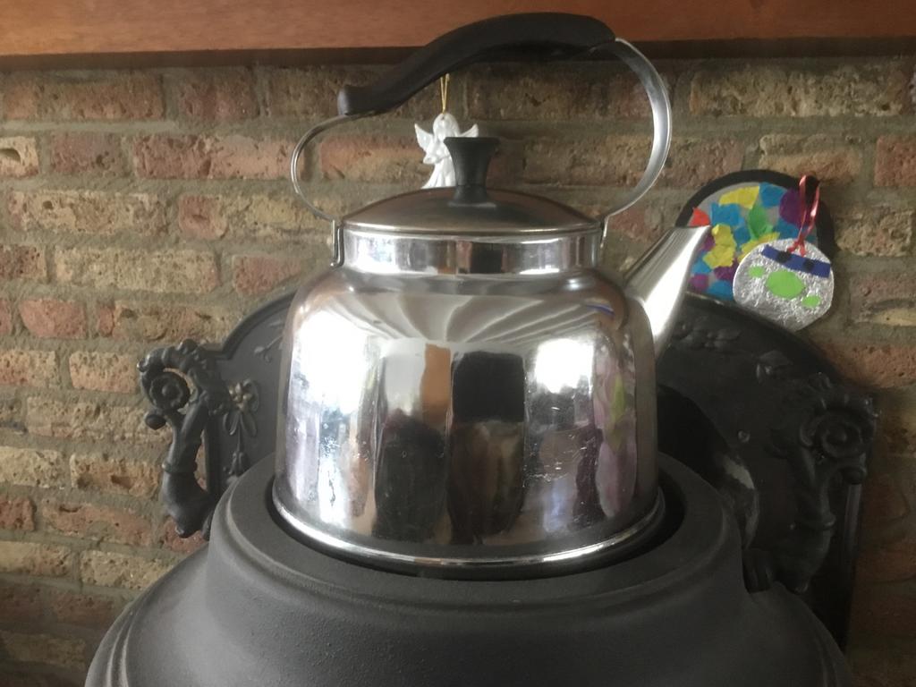 Waterketel, chroomkleurig., Ophalen of Verzenden, Gebruikt