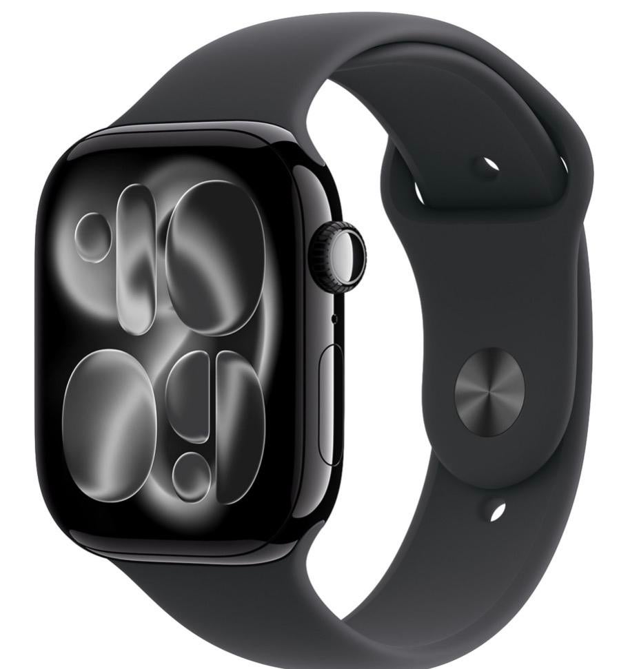 Apple Watch Series 11 GPS 46mm JetBlack Black Sport Band M/L, Apple, Apple, Zwart, IOS