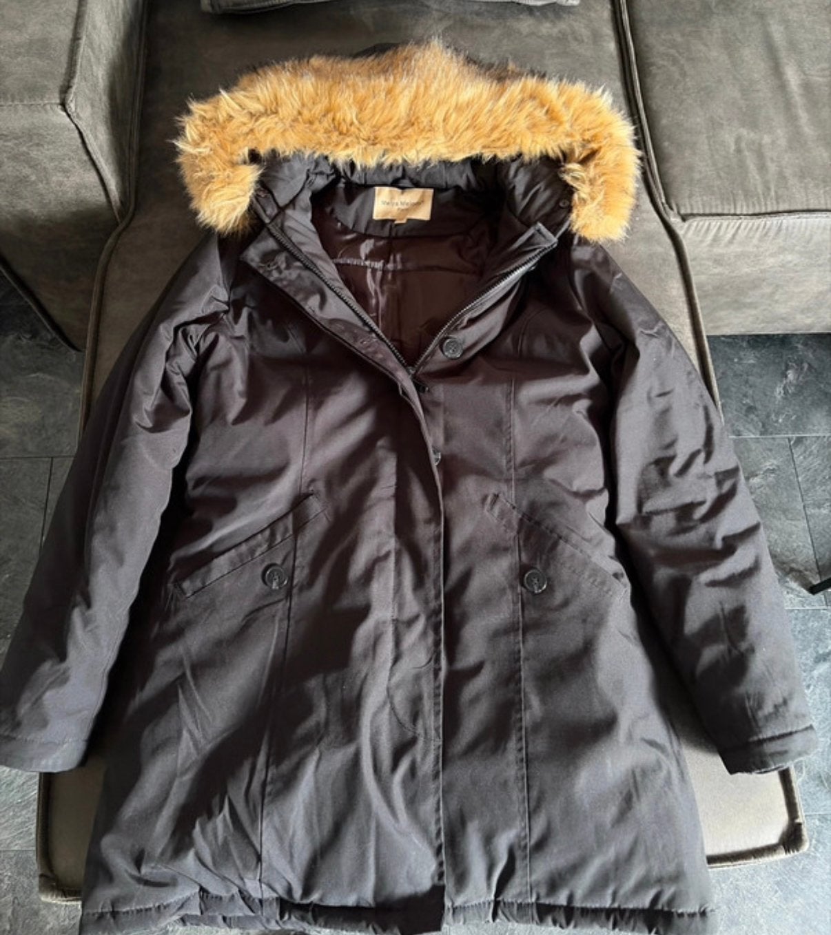 Parka model jas dames maat M, Ophalen of Verzenden, Zo goed als nieuw, Maat 38/40 (M), Zwart