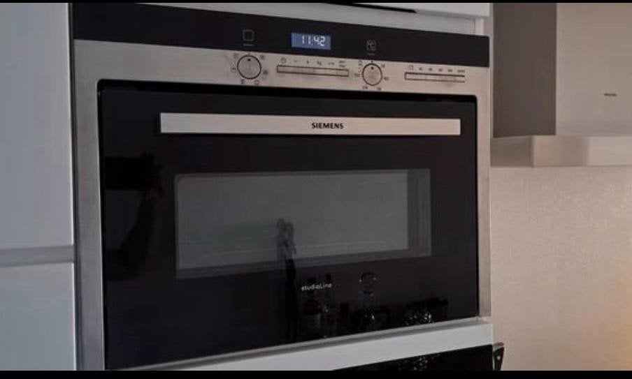 Siemens combi oven/magnetron, Ophalen, 45 tot 50 cm, Siemens, Inbouw