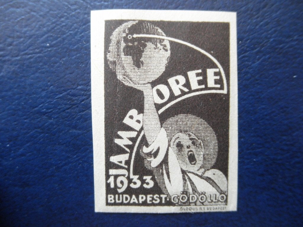 Postzegels scouting sluitzegel Wereld Jamboree 1933 postfris, Ophalen of Verzenden, Zo goed als nieuw, Embleem, Speld of Insigne