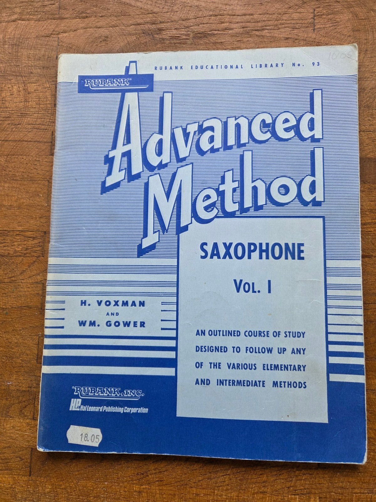 Gevorderde Saxofoon Methode Boek - Vol. 1, Gebruikt, Overige genres, Ophalen of Verzenden, Saxofoon