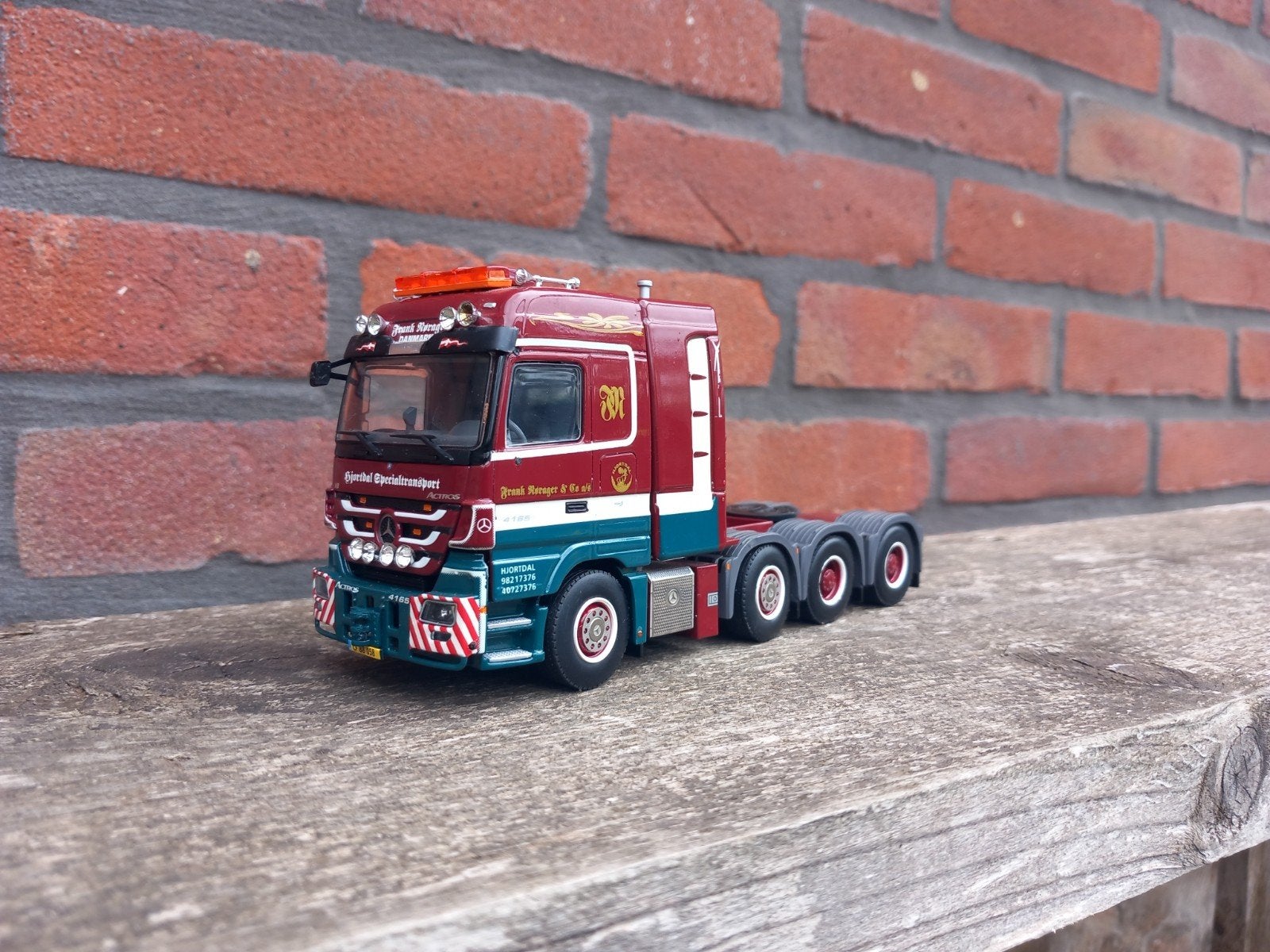 B keuze wsi Mercedes actros Frank Norager 4 as trekker, Hobby en Vrije tijd, Modelauto's | 1:50, Ophalen of Verzenden, Gebruikt