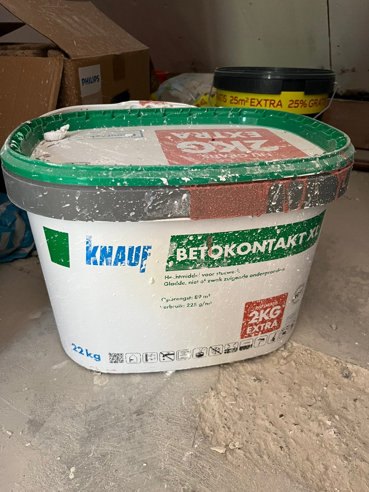 Stuc voorstrijk knauf, Doe-het-zelf en Verbouw, Ophalen, Overige kleuren, 5 tot 10 liter, Verf